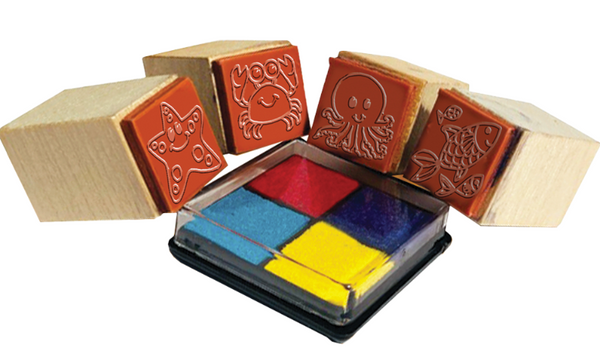 Ocean Wooden Stamp Set