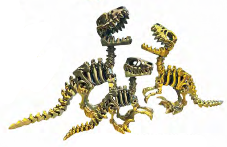 3D Velociraptor NO BASE
