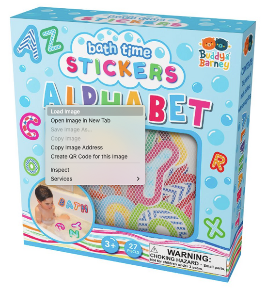 Alphabet Bath Stickers