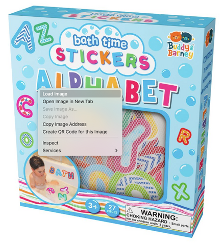 Alphabet Bath Stickers