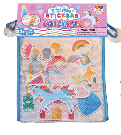 Unicorn Fantasy Bath Stickers