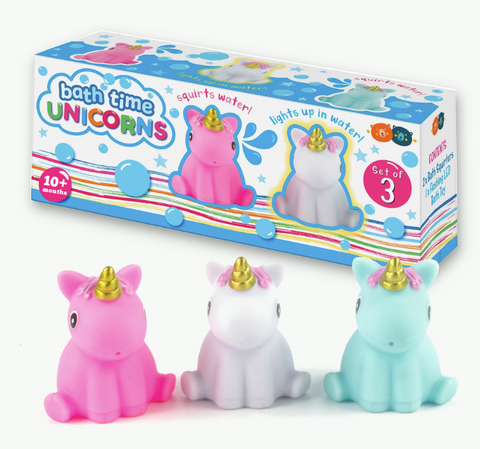 Bath Time Unicorns – Set of 3
