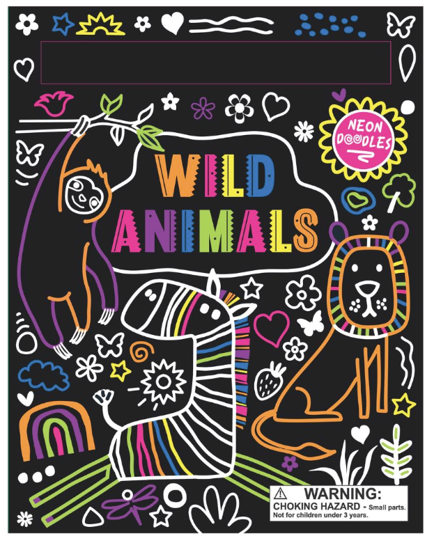 Neon Doodles – Wild Animals