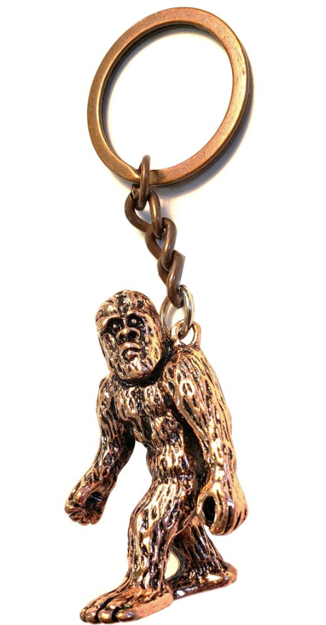 Bigfoot 3-D Key Ring, Copper Plated