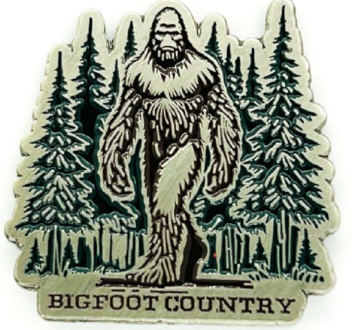 Bigfoot Country Trees Pin