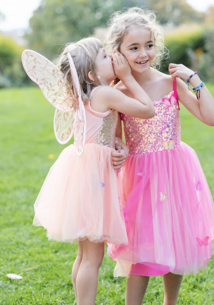 Butterfly Bliss Dress Peach 3-4