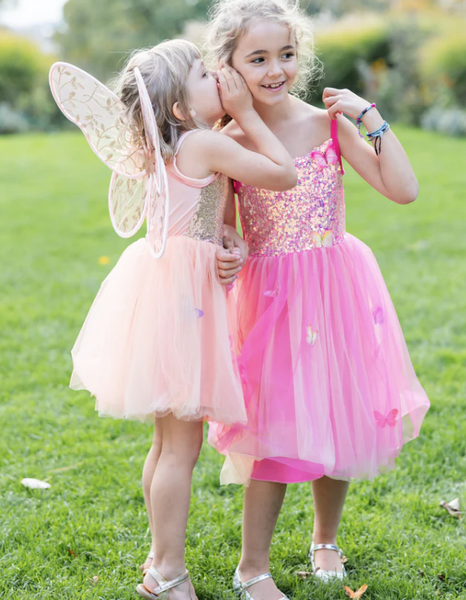 Butterfly Bliss Dress Hot Pink 3-4