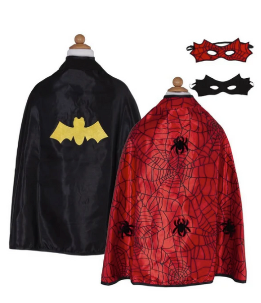 Spider Bat Reversible Cape and Mask 3-4