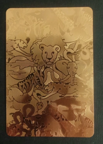 Giraffe Foil Mini Playing Card