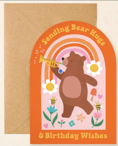 Bear Hugs Birthday Card