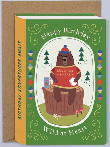 Bear Adventurer Birthday Card