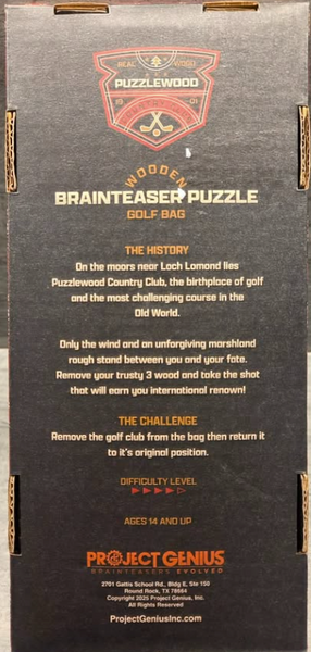 Wooden Golf Bag Puzzle