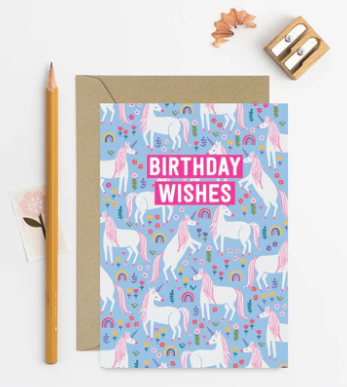 Unicorn Wishes Birthday Card