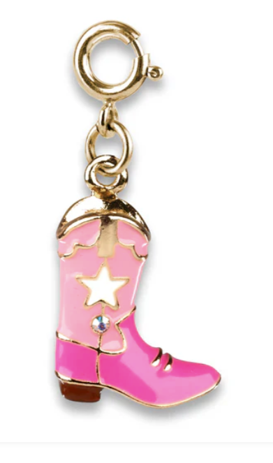 Gold Cowboy Boot Charm