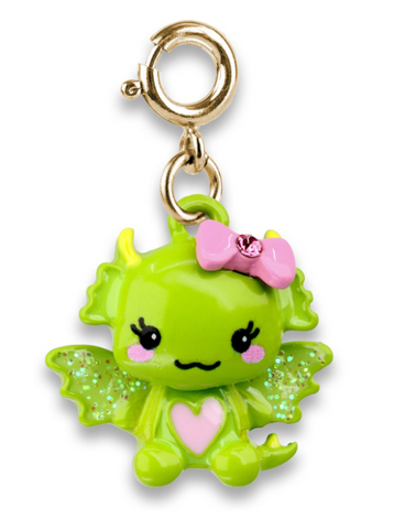 Gold Swivel Dragon Charm