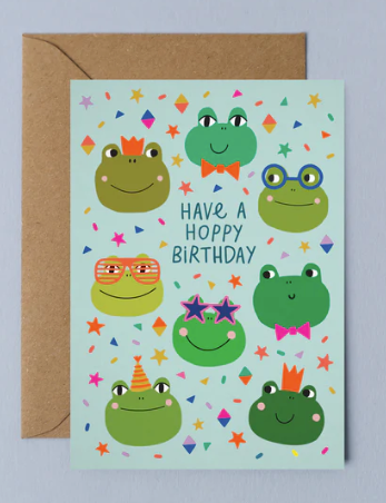 Party Frogs Birthday Card