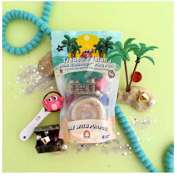 KidDough-Treasure Island  Mini Play Pack