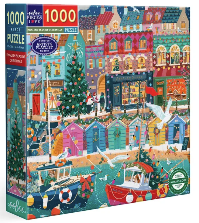 English Seaside Christmas 1000 pc