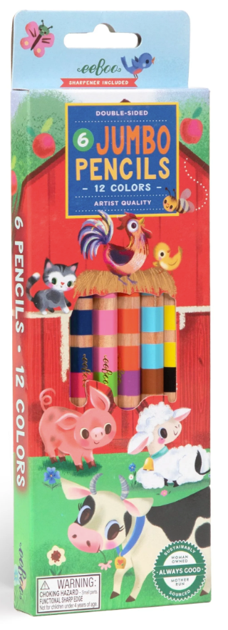 Little Farm 6 Jumbo Color Pencils