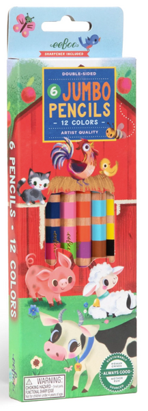 Little Farm 6 Jumbo Color Pencils