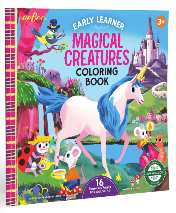 Square Coloring Book-Magical Creatures