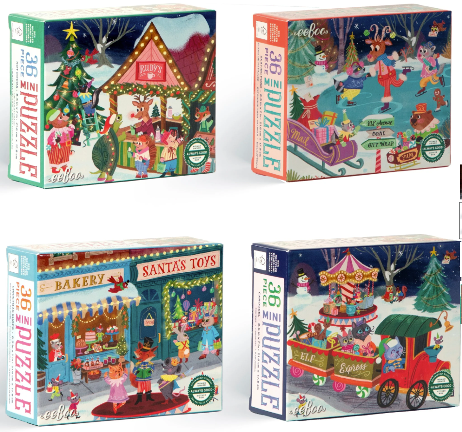 Christmas Village Mini Puzzle Asst.