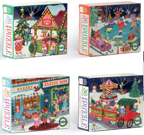 Christmas Village Mini Puzzle Asst.