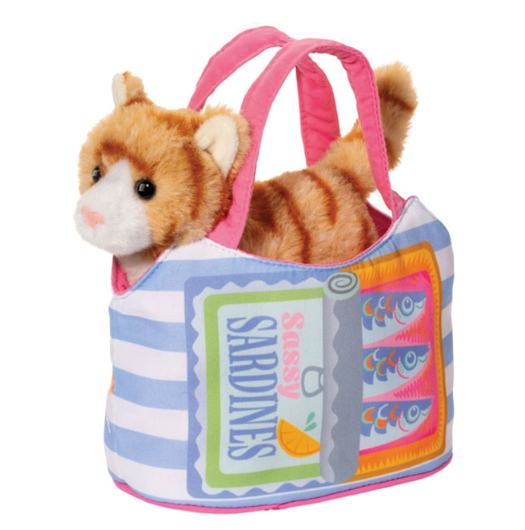 Sardine Sassy Pet Sak w/Striped Cat
