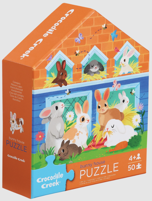 50 Pc Flat House Puzzle - Bunny House