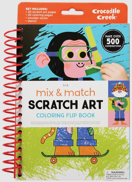 Scratch Art Flip Book Animals