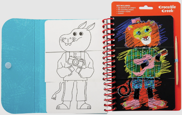 Scratch Art Flip Book Animals