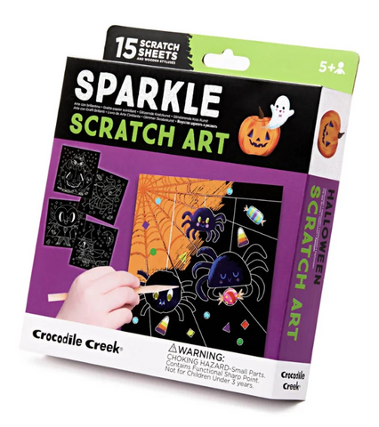 Sparkle Scratch Art Spider