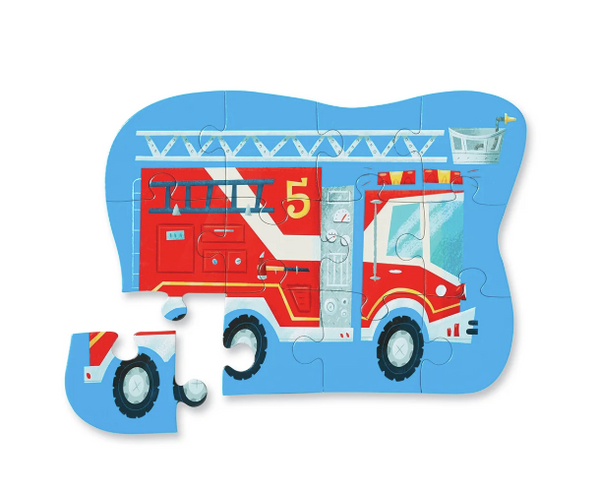 12pc Shaped Box Mini Puzzle/Fire Truck