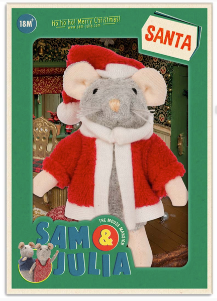 Mouse Santa Plush
