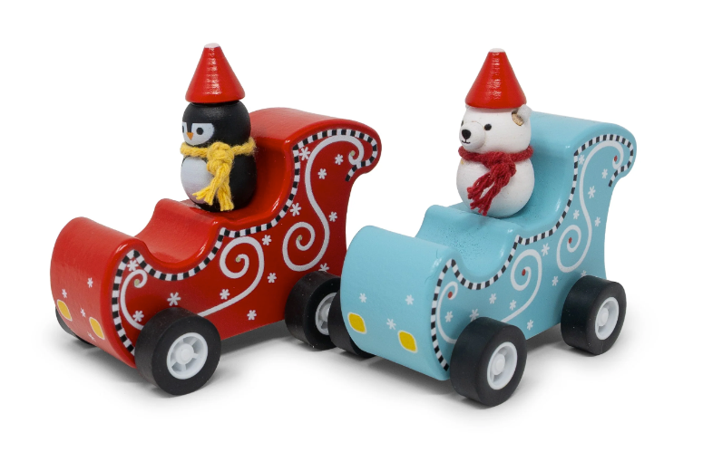 Pull Back Penguin and Polar Bear