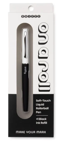 ON A ROLL pen | white/black