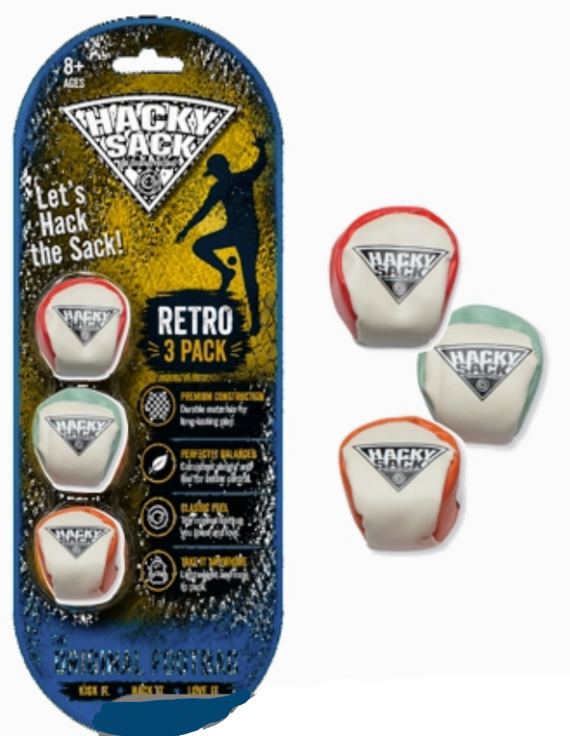 HACKY SACK RETRO 3 Pack