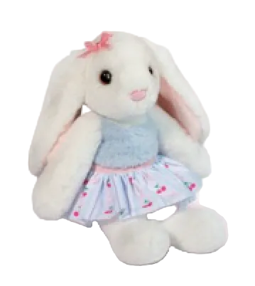 Cherry Bows Bunny 7"