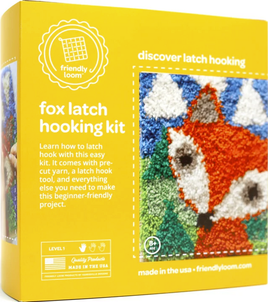 Latch-Hooking: Fox Kit