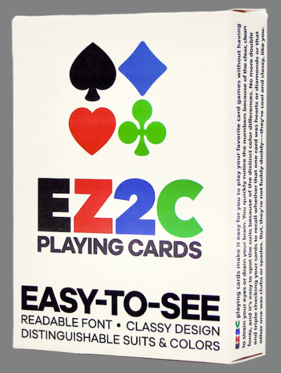 EZ2C (Easy to See) Playing Cards