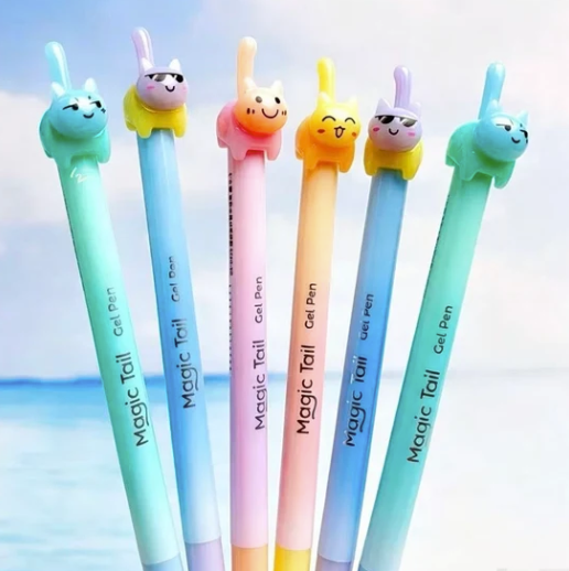 Cat Tail Rainbow Gel Pen