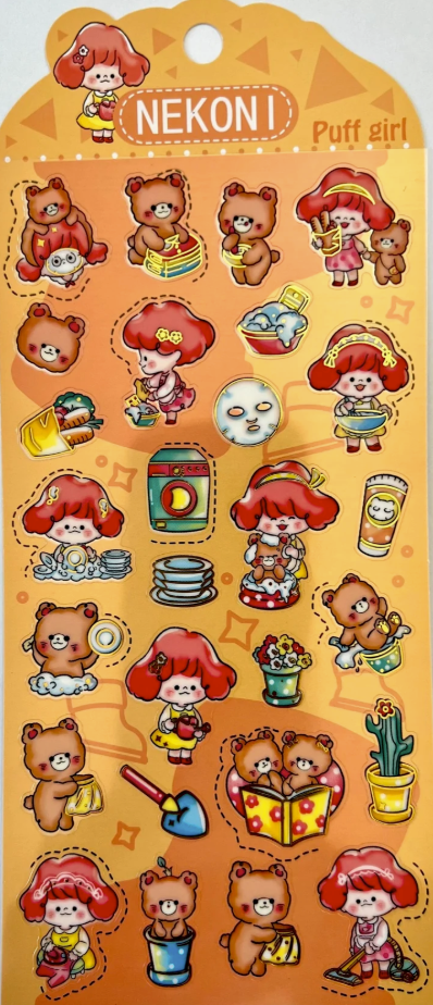 BEAR PLAYTIME STICKERS