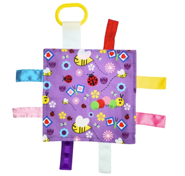 Garden Flowers Lovey Crinkle Square