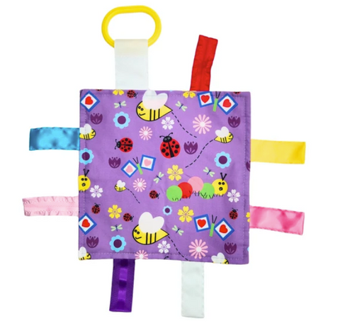 Garden Flowers Lovey Crinkle Square