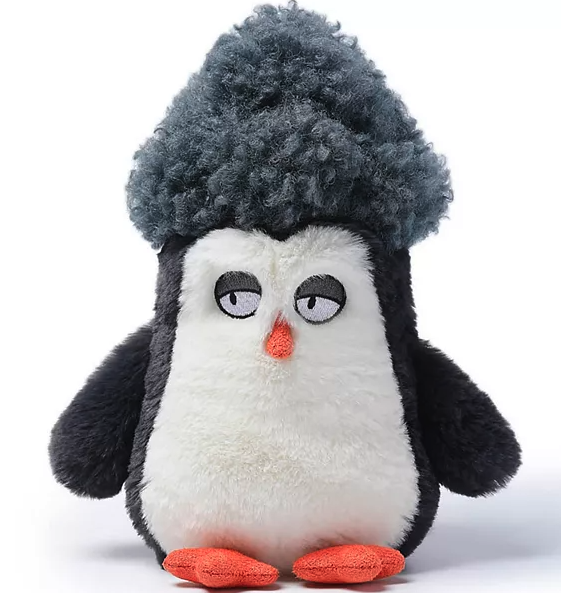 Afro Hair Penguin Weighted 7"