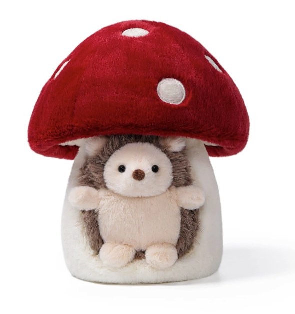Mushroom Hut Hedgehog Weighted 7"