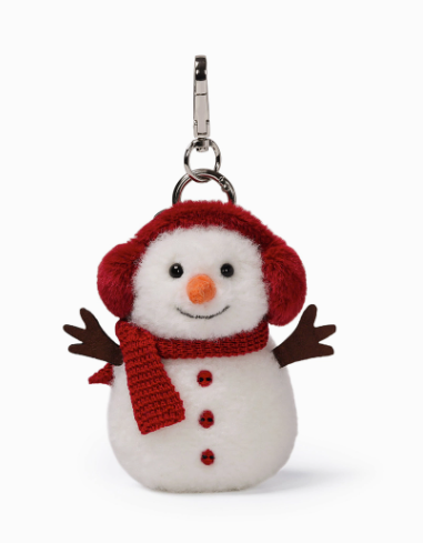 Scarlet Scarf Snowman Bag Charm