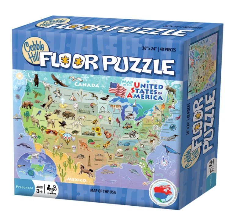 Map of the USA Floor 48pc
