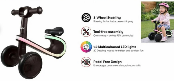 ZINC Premium Light Up Balance Trike