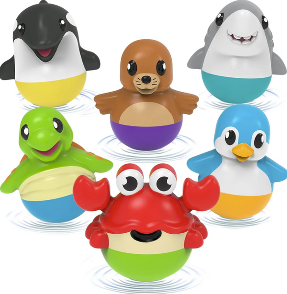 Tub Bobbers Watertight Bath Toys 6pk